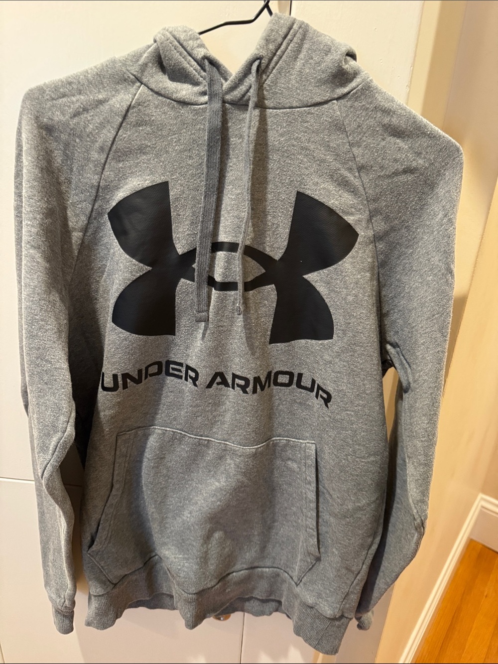 Under Armour Gray Hoodie with Black Logo